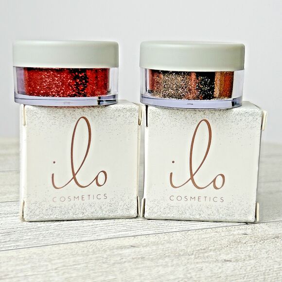 Glitter Eyeshadow by ilo Cosmetics Set of 2 in Shades Rust and Sienna 0.11 Oz Ea - Picture 5 of 8